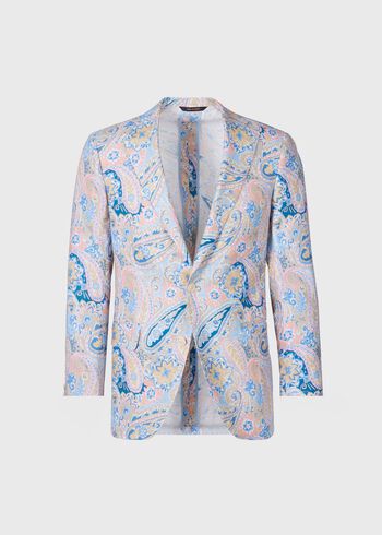 Paul Stuart Printed Floral Linen Jacket
