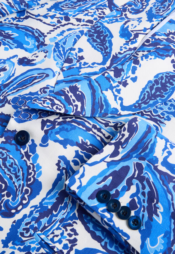 Paul Stuart Printed Paisley Linen Dinner Jacket, image 4