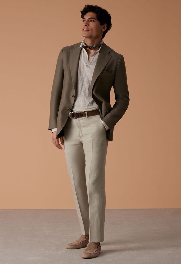 Paul Stuart Linen Solid Dress Trouser, image 2