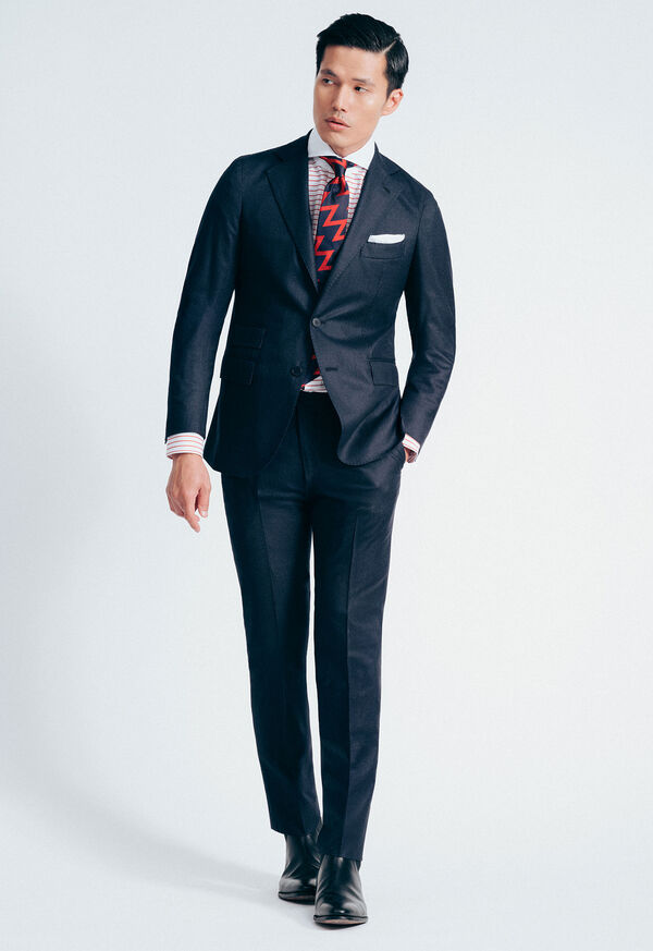 Paul Stuart Mini Houndstooth Wool Flannel Suit, image 2