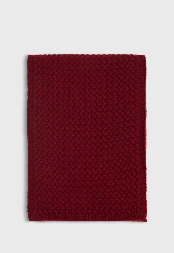 Paul Stuart Cashmere Basketweave Scarf, image 1