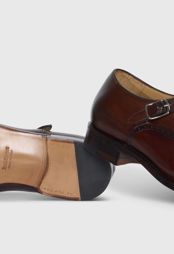 Paul Stuart Sean Leather Cap Toe Monk Strap, image 5