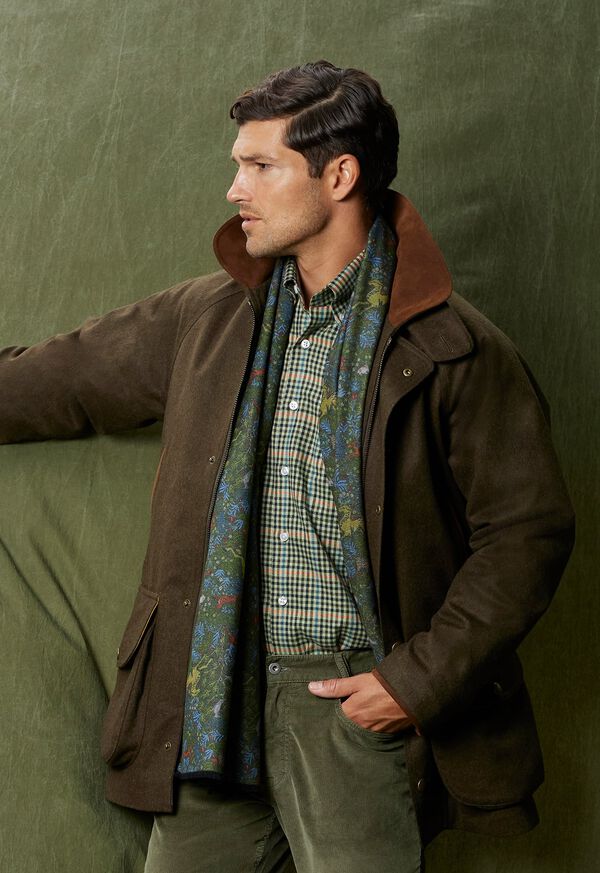 Paul Stuart Brushed Silk Tapestry Scarf, image 4