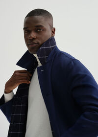 Paul Stuart Reversible Double Face Cashmere Mac Coat, thumbnail 8