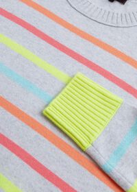 Paul Stuart Crewneck Multicolor Stripe Sweater, thumbnail 2