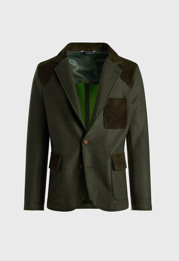 Paul Stuart Wool Jacket with Suede Details, image 1