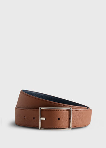 Paul Stuart Grained Taurillon Leather Belt
