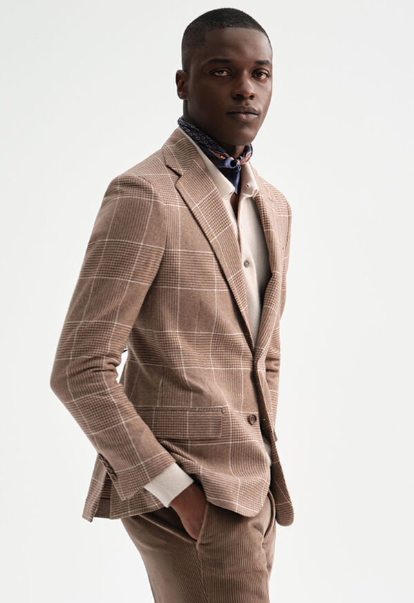 Paul Stuart Prince of Wales Check Cashmere Jacket, image 2