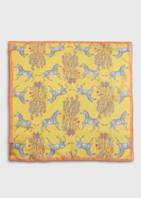 Paul Stuart Zebra Print Cotton & Silk Bandana, thumbnail 3