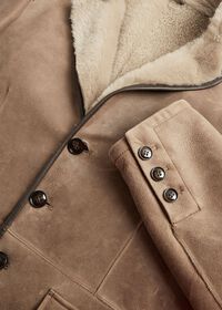 Paul Stuart Brown Shearling Jacket, thumbnail 2