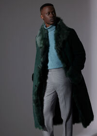 Paul Stuart Long Hair Shearling Coat, thumbnail 2