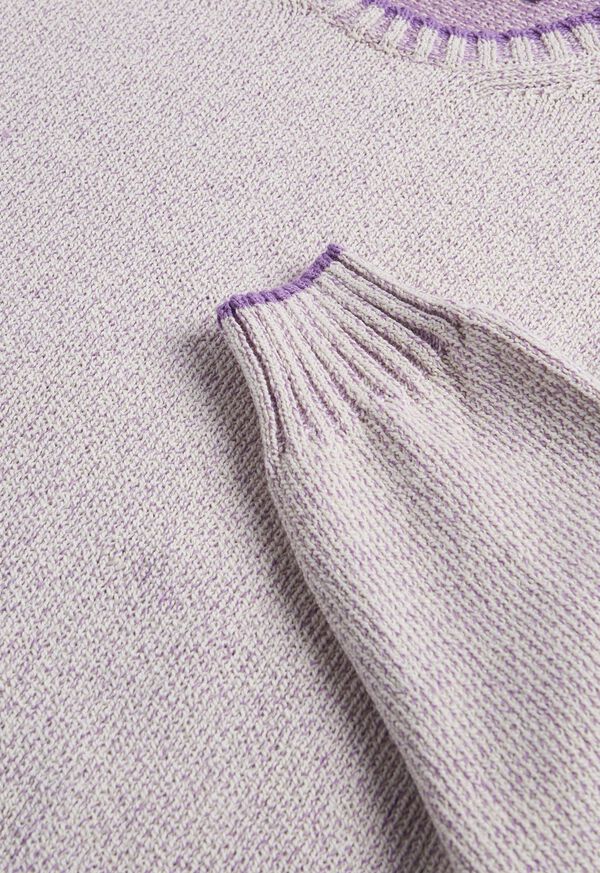 Paul Stuart Cotton Mouliné Crewneck Sweater, image 2