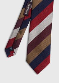 Paul Stuart Multi Color Bar Stripe Tie, thumbnail 1