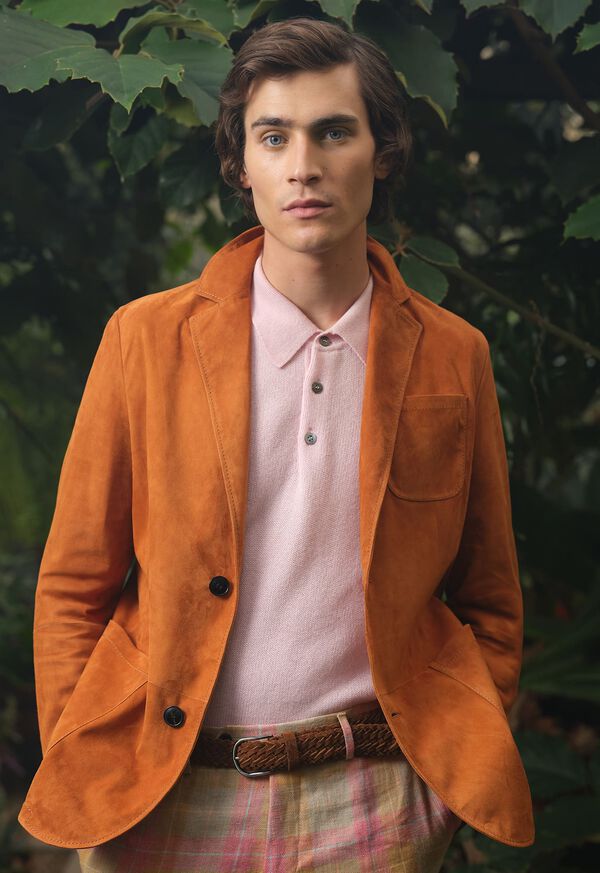 Paul Stuart Cashmere Long Sleeve Polo, image 2