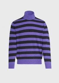 Paul Stuart Cashmere Regimental Stripe Turtleneck, thumbnail 1