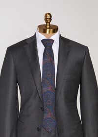 Paul Stuart Wool Printed Paisley Tie, thumbnail 2