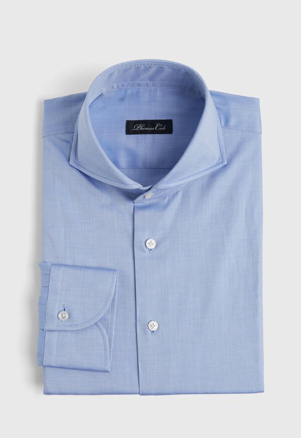 Paul Stuart Blue Twill Dress Shirt, image 1