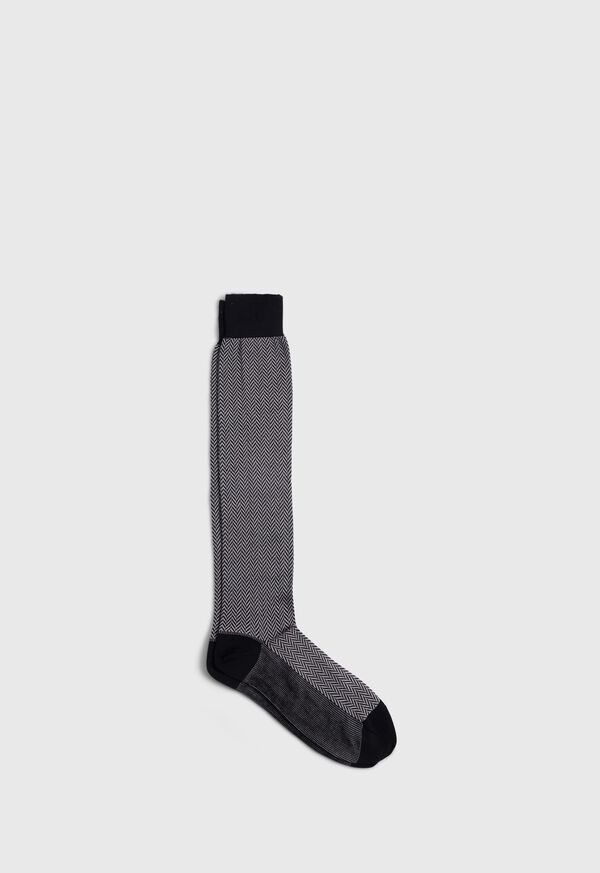 Paul Stuart Cotton Herringbone Sock, image 1