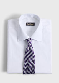 Paul Stuart Woven Silk Houndstooth Tie, thumbnail 2