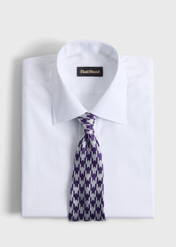 Paul Stuart Woven Silk Houndstooth Tie