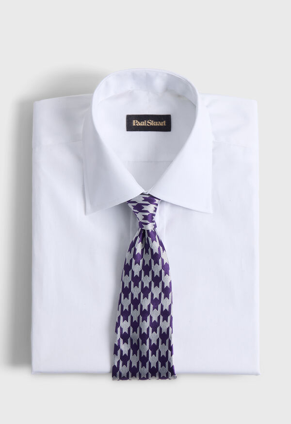 Paul Stuart Woven Silk Houndstooth Tie, image 2