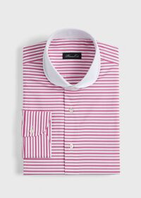 Paul Stuart Round Collar Horizontal Stripe Dress Shirt, thumbnail 1