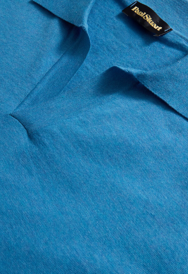 Paul Stuart Open Collar Cotton Polo, image 2