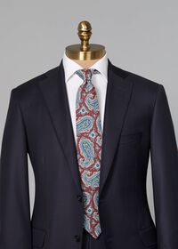 Paul Stuart Printed Silk Summer Tossed Pine Tie, thumbnail 2
