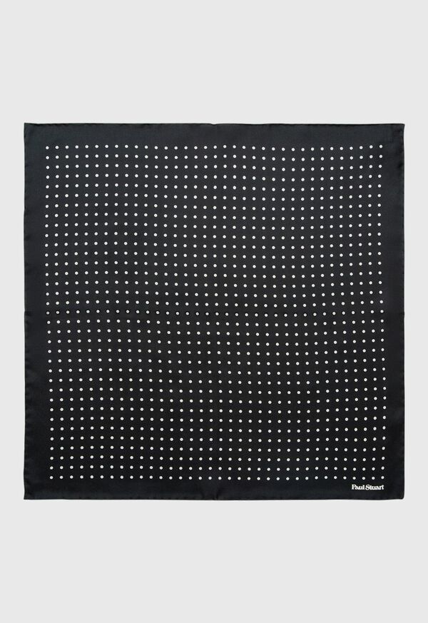 Paul Stuart Printed Silk Dot Pocket Square, image 1