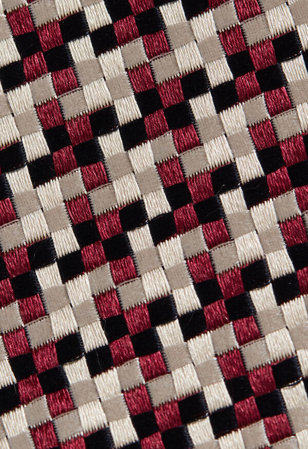 Paul Stuart Woven Silk Houndstooth Tie, image 3