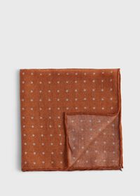 Paul Stuart Contrast Polka Dot Pocket Square, thumbnail 1