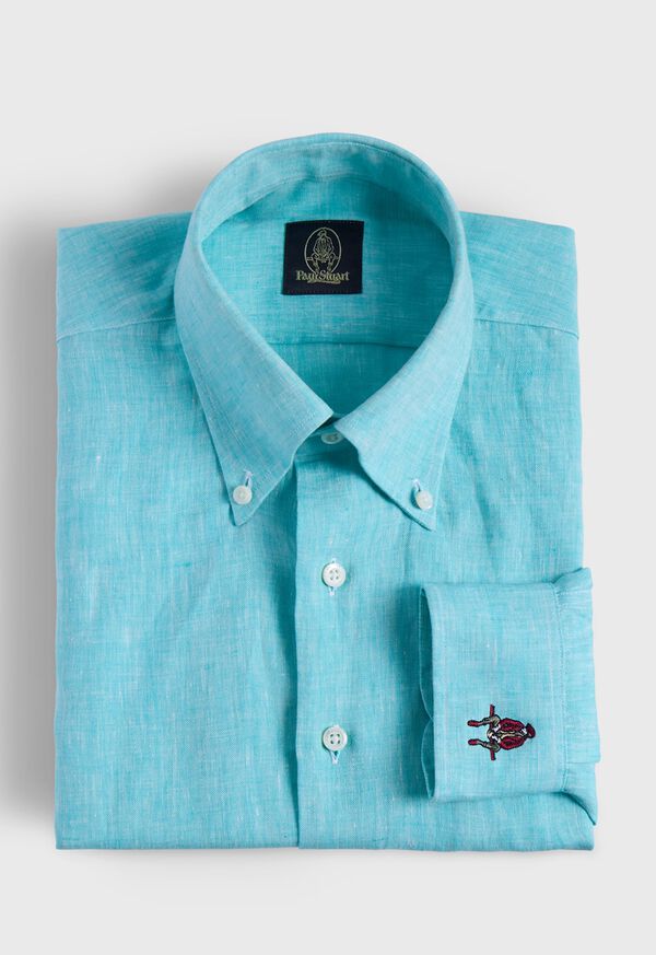 Paul Stuart Linen Logo Sport Shirt, image 1