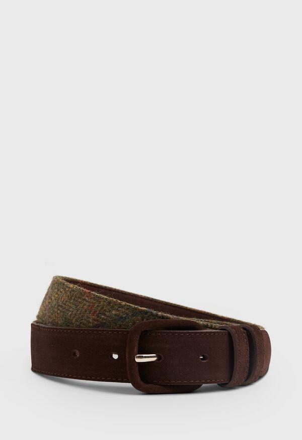 Paul Stuart Harris Tweed Belt with Suede Tip, image 1