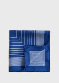 Paul Stuart Square Pattern Silk Pocket Square, thumbnail 1