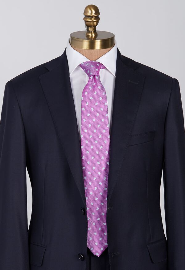 Paul Stuart Woven Silk Jacquard Tossed Pine Tie, image 2