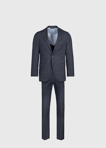 Paul Stuart All Year Wool Windowpane Suit