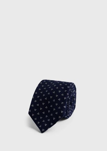 Paul Stuart Woven Silk Deco Triangle Tie