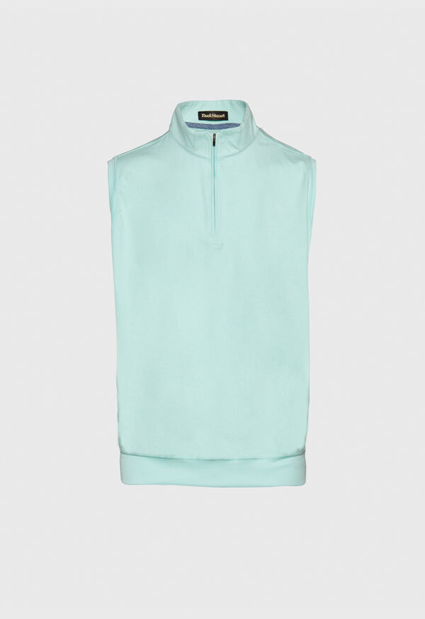 Paul Stuart 1/4 Zip Heathered Vest, image 1