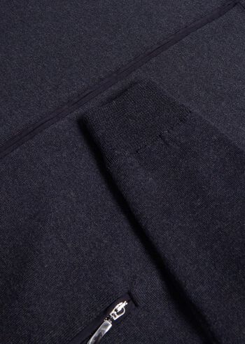 Paul Stuart Double Faced Wool Jersey Zip Cardigan