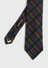 Paul Stuart Printed Wool Plaid Tie, thumbnail 1