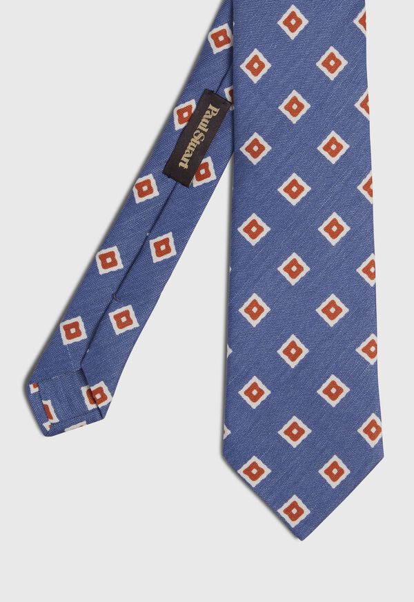 Paul Stuart Silk And Linen Medallion Tie, image 1