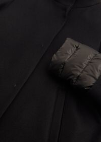 Paul Stuart Wool Twill Coat with Puff Sleeve Detail, thumbnail 2