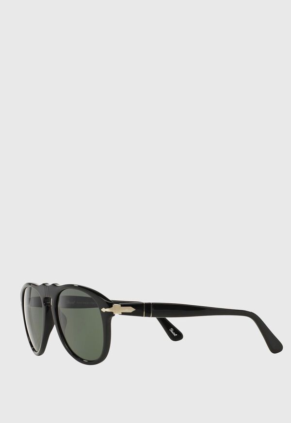 Paul Stuart Persol's Black Aviator Sunglasses, image 2