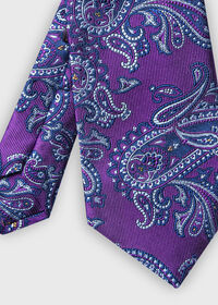 Paul Stuart Paisley Silk Tie, thumbnail 2