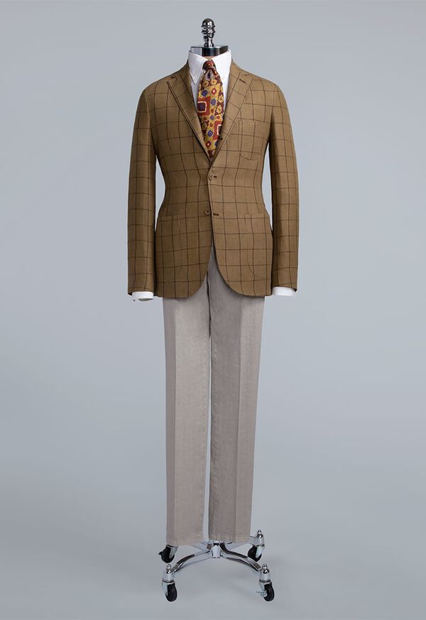 Paul Stuart Linen Windowpane Soft Jacket, image 3