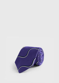 Paul Stuart Silk Deco Wave Tie, thumbnail 1