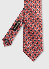 Paul Stuart Printed Silk Jacquard Small Pine Tie, thumbnail 1