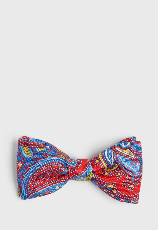 Paul Stuart Silk Bright Paisley Bowtie, image 1
