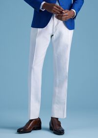 Paul Stuart Linen Washed Pleated Front Trouser, thumbnail 2