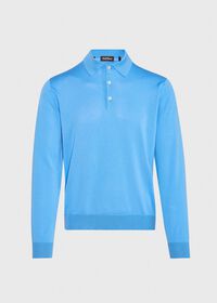 Paul Stuart Long Sleeve Cotton Polo, thumbnail 9